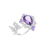 Silver Amethyst Ring