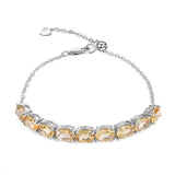 Silver Bracelet with Natural Citrine 11.73 ct – Classic Design