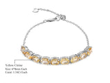 Silver Bracelet with Natural Citrine 11.73 ct – Classic Design