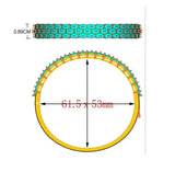 Silver Bracelet with Natural Garnet – Oval Cut, Deep Red