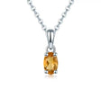Silver Citrine Pendant