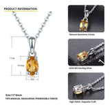 Silver Citrine Pendant