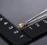 Silver Citrine Pendant