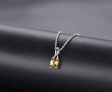 Silver Citrine Pendant