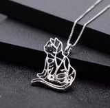 Silver Garnet 1.20 ct Cat Pendant