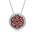 Silver Garnet Pendant – 3.68 ct Natural Red Gemstone Jewelry