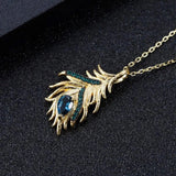 Silver / Golden plated 0.47 ct Topaz Pendant