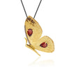 Silver / Golden plated 1.05 ct Garnet Pendant - Brooch