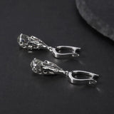 Silver Green Amethyst Earrings – Natural Prasiolite Gemstone Jewelry