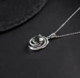 Silver Green Amethyst Pendant – 0.66 ct Natural Prasiolite Necklace