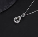 Silver Green Amethyst Pendant – 0.75 ct Natural Prasiolite Necklace