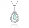 Silver Green Amethyst Pendant – 1.31 ct Natural Prasiolite Necklace