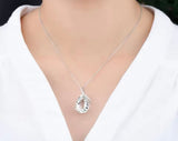 Silver Green Amethyst Pendant – 15.10 ct Natural Prasiolite Necklace