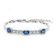 Silver London Blue Topaz Bracelet