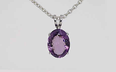Silver Pendant with Amethyst 14.74 ct