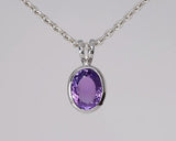 Silver Pendant with Amethyst 6.93 ct