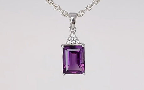 Silver Pendant with Amethyst 7.76 ct