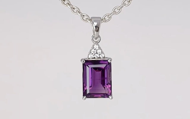 Silver Pendant with Amethyst 7.76 ct