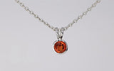 Silver Pendant with Hessonite Garnet 3.71 ct