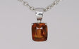 Silver Pendant with Hessonite Garnet 5.39 ct