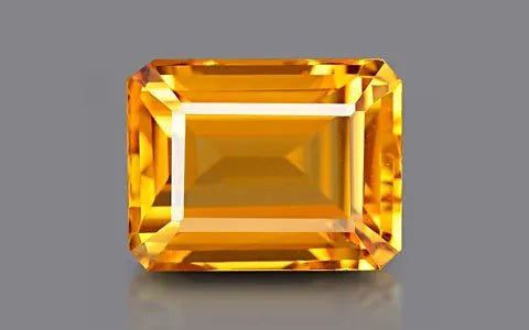 Silver Pendant with Natural Citrine 5.22 ct – Cornered Rectangle, AGR Certified
