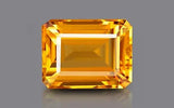 Silver Pendant with Natural Citrine 5.22 ct – Cornered Rectangle, AGR Certified