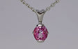 Silver Pendant with Pink Topaz 5.75 ct