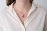 Silver Pendant with Pink Topaz 7.54 ct