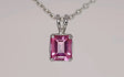 Silver Pendant with Pink Topaz 7.77 ct