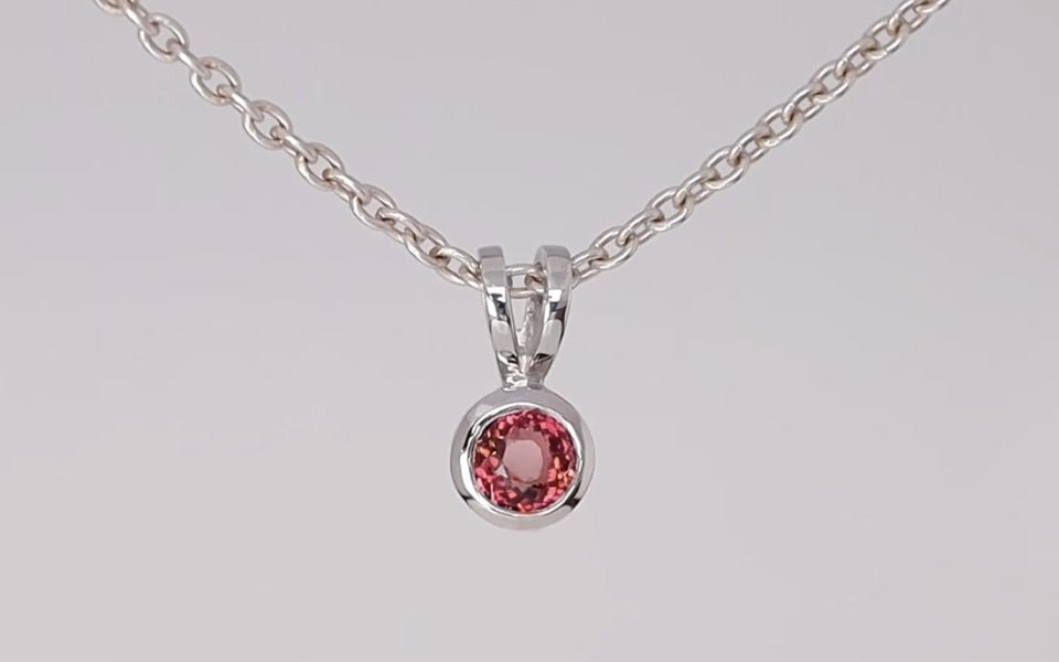 Silver Pendant with Rubellite Tourmaline 2.06 ct