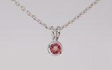Silver Pendant with Rubellite Tourmaline 2.06 ct