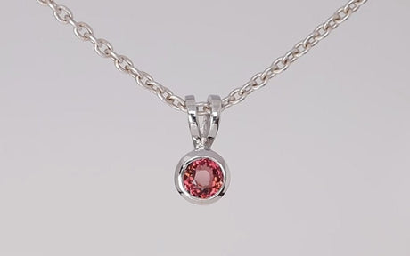 Silver Pendant with Rubellite Tourmaline 2.06 ct