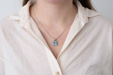 Silver Pendant with Sky Blue Topaz 7.99 ct