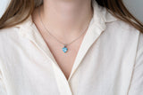 Silver Pendant with Swiss Blue Topaz 5.30 ct