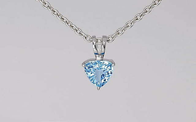 Silver Pendant with Swiss Blue Topaz 5.30 ct