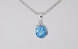 Silver Pendant with Swiss Blue Topaz 6.33 ct