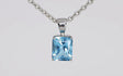Silver Pendant with Swiss Blue Topaz 7.72 ct