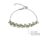 Silver Peridot Bracelet 4.37 ct – Natural Gemstones, Elegant Design