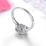 Silver Ring 0.30 ct Ruby