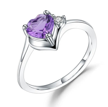 Silver Ring 0.78 ct Amethyst