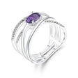 Silver Ring 0.81 ct Amethyst