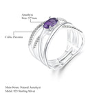 Silver Ring 0.81 ct Amethyst