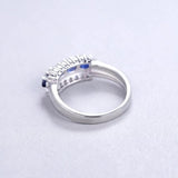 Silver Ring 0.92 ct Sapphire