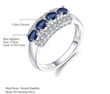 Silver Ring 0.92 ct Sapphire