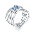 Silver Ring 0.95 ct London Blue Topaz