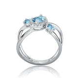 Silver Ring 1.04 ct Sky Blue Topaz