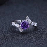 Silver Ring 1.35 ct Amethyst