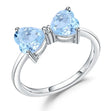 Silver Ring 1.56 ct Sky Blue Topaz