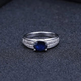 Silver Ring 1.66 ct Sapphire