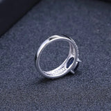 Silver Ring 1.66 ct Sapphire